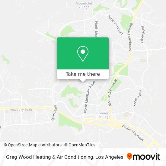 Greg Wood Heating & Air Conditioning map