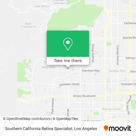 Southern California Retina Specialist map