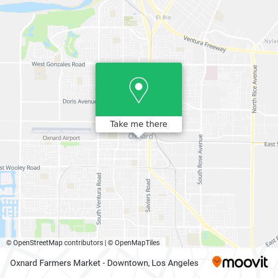 Oxnard Farmers Market - Downtown map