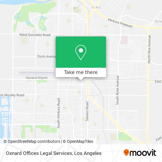 Oxnard Offices Legal Services map