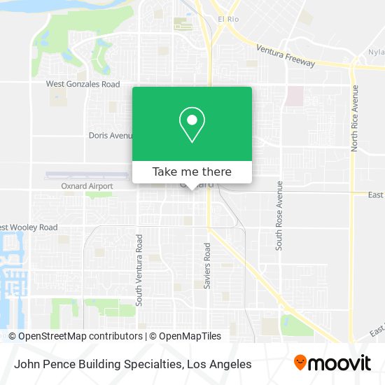 John Pence Building Specialties map