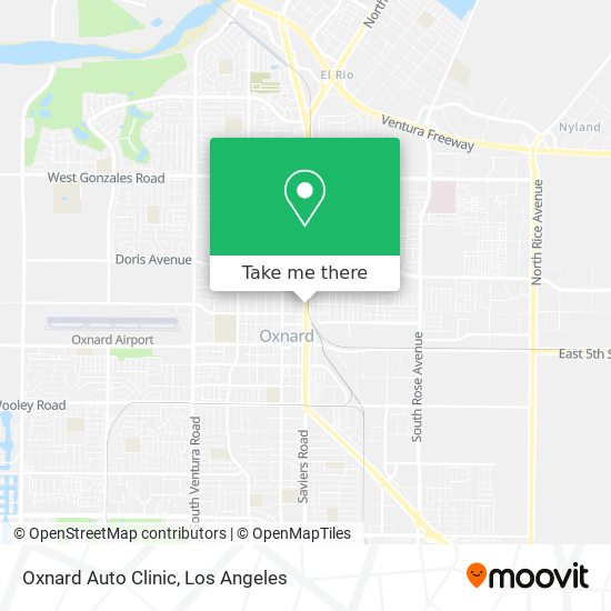 Mapa de Oxnard Auto Clinic
