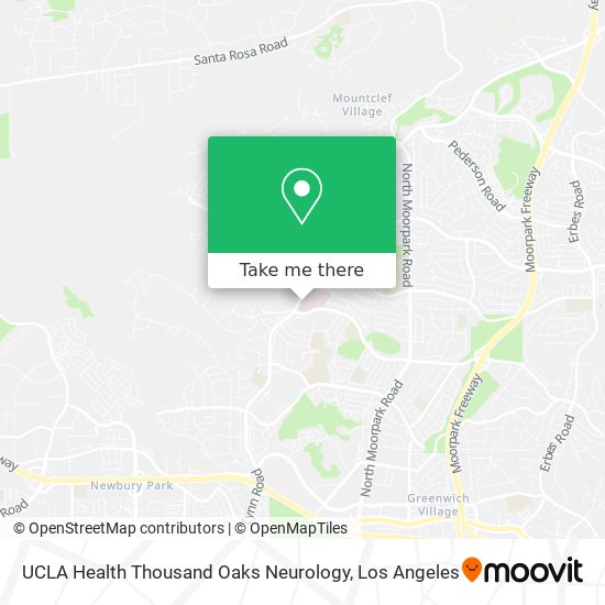 UCLA Health Thousand Oaks Neurology map