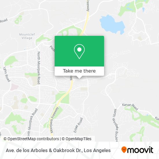 Ave. de los Arboles & Oakbrook Dr. map