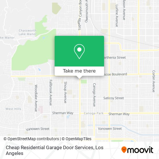 Cheap Residential Garage Door Services map