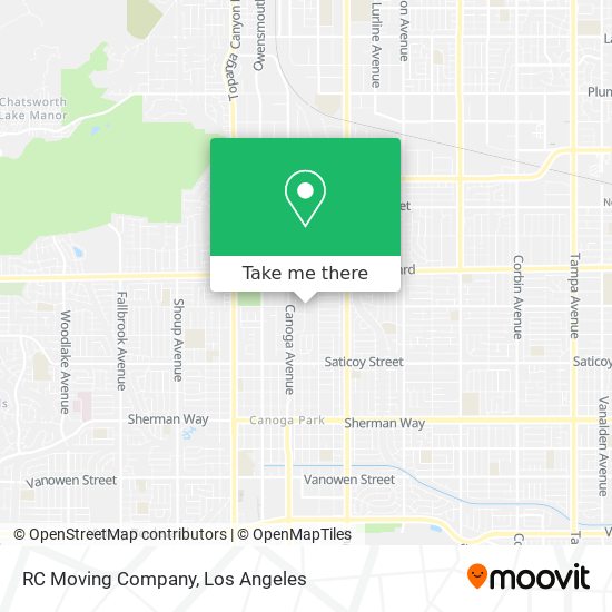 RC Moving Company map