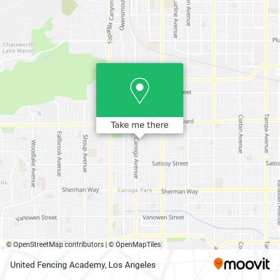 United Fencing Academy map