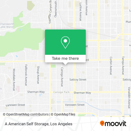 A American Self Storage map