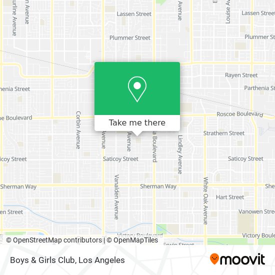 Boys & Girls Club map