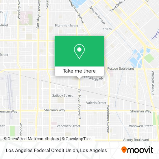 Mapa de Los Angeles Federal Credit Union