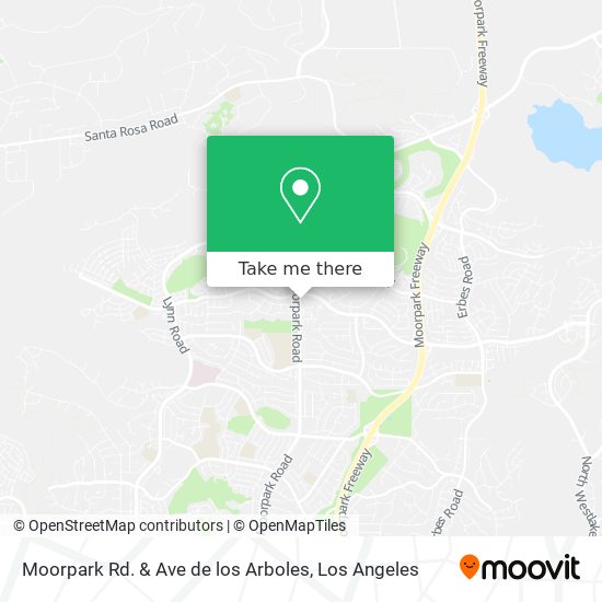 Mapa de Moorpark Rd. & Ave de los Arboles