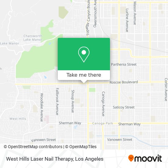 West Hills Laser Nail Therapy map