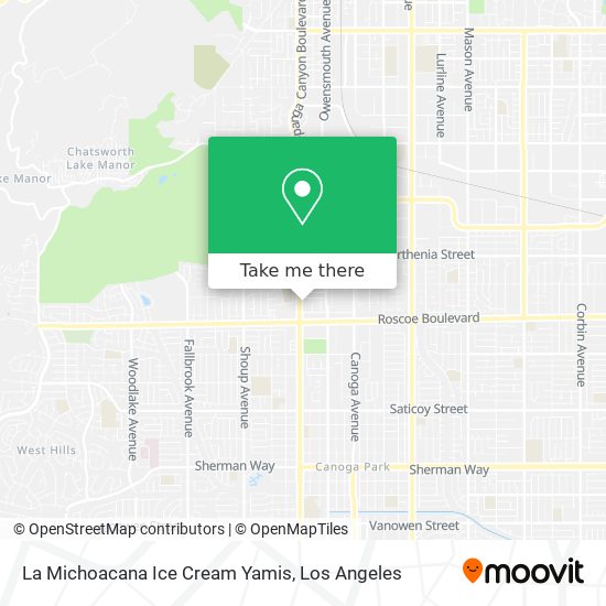 La Michoacana Ice Cream Yamis map