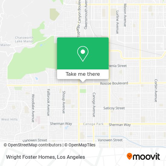 Wright Foster Homes map