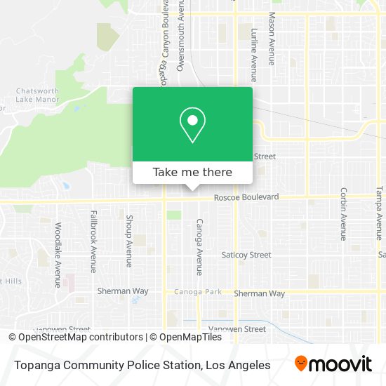 Mapa de Topanga Community Police Station