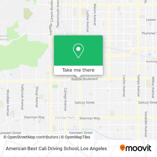 American Best Cali Driving School map