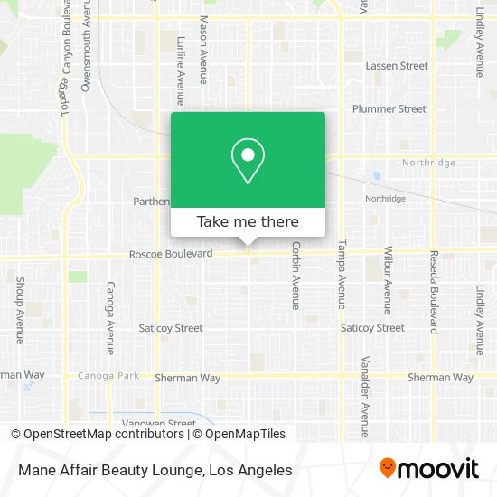 Mapa de Mane Affair Beauty Lounge