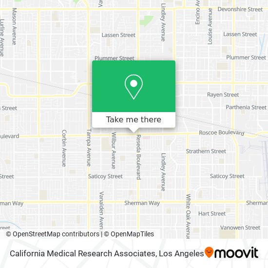 California Medical Research Associates map