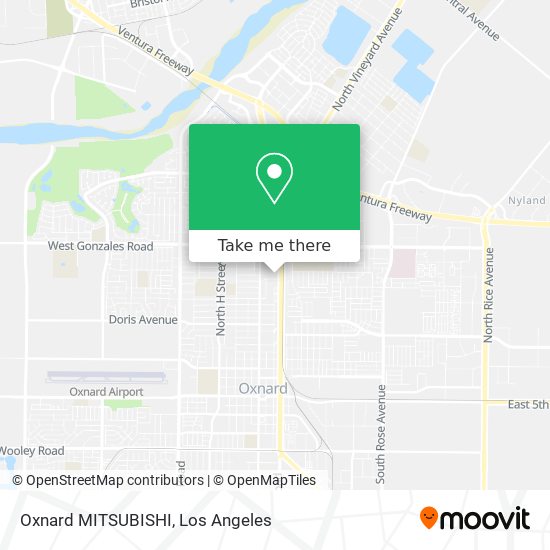 Oxnard MITSUBISHI map