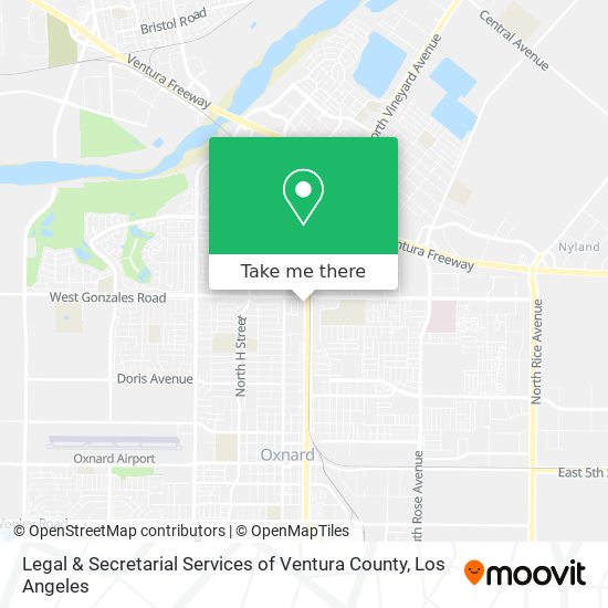 Legal & Secretarial Services of Ventura County map