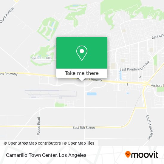 Camarillo Town Center map