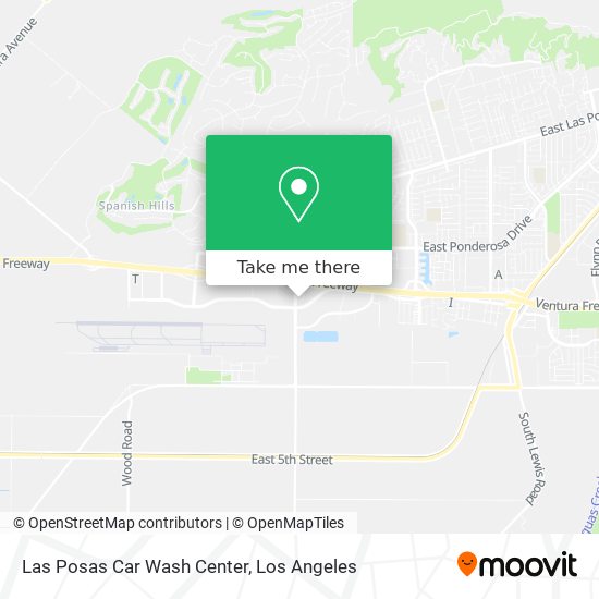 Las Posas Car Wash Center map