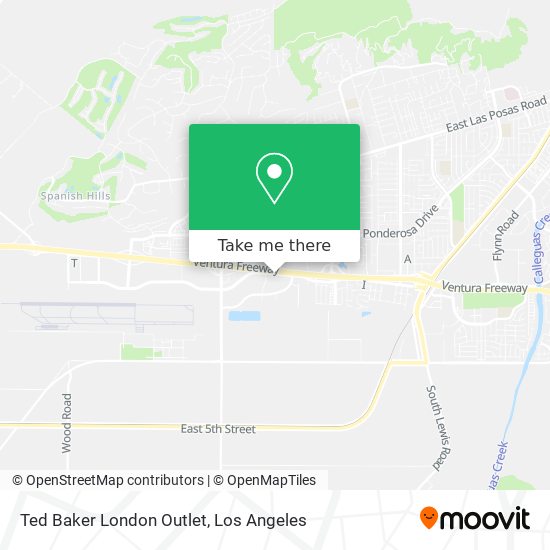 Ted Baker London Outlet map