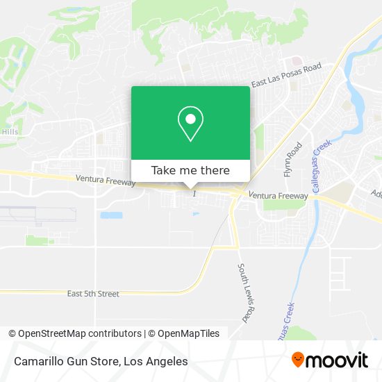 Mapa de Camarillo Gun Store