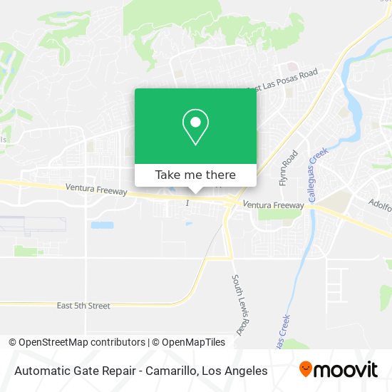 Mapa de Automatic Gate Repair - Camarillo