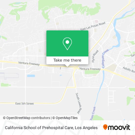 Mapa de California School of Prehospital Care