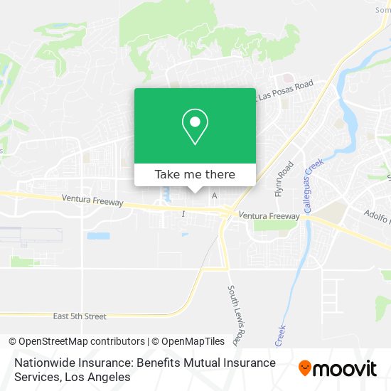 Mapa de Nationwide Insurance: Benefits Mutual Insurance Services