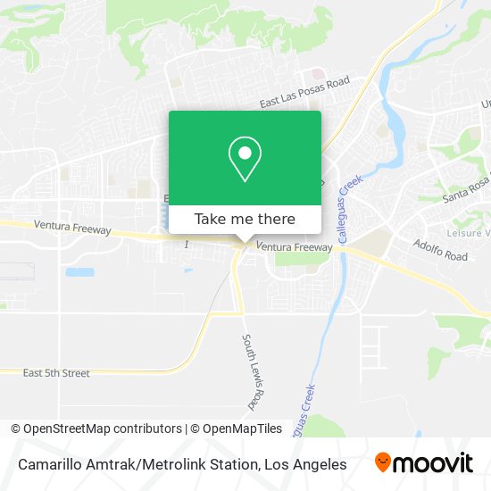 Camarillo Amtrak / Metrolink Station map