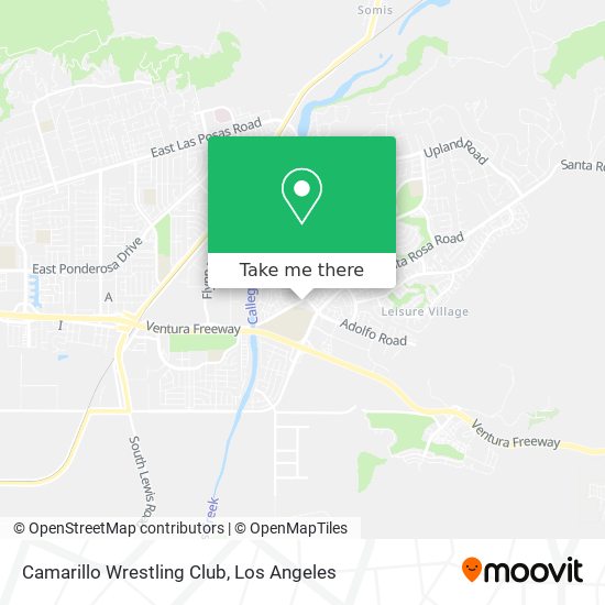 Mapa de Camarillo Wrestling Club