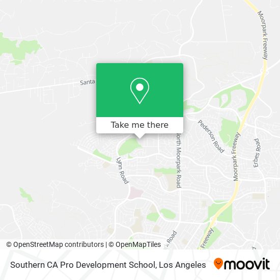 Southern CA Pro Development School map
