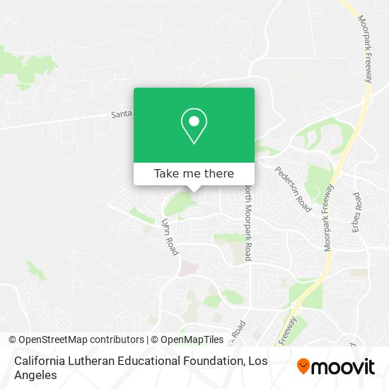 Mapa de California Lutheran Educational Foundation