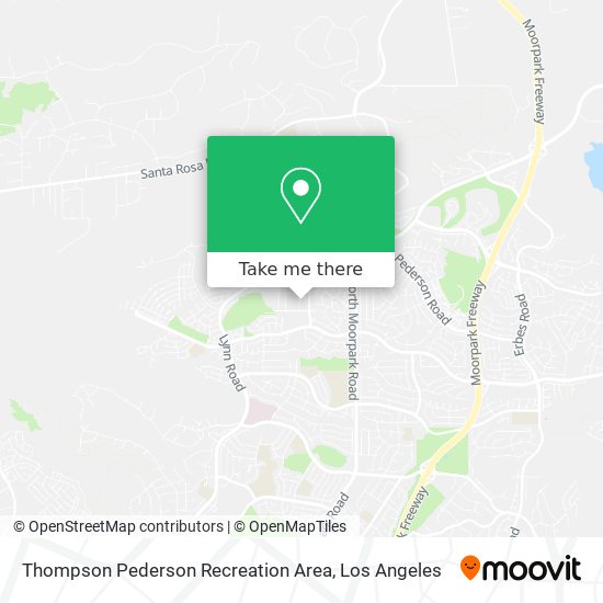 Thompson Pederson Recreation Area map