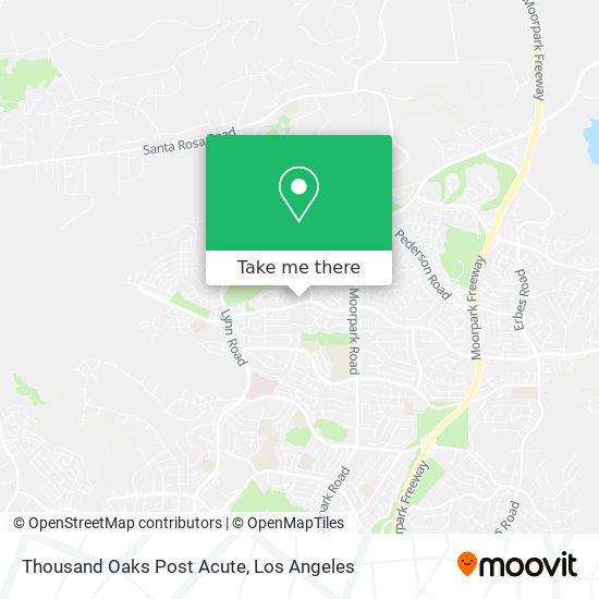 Thousand Oaks Post Acute map