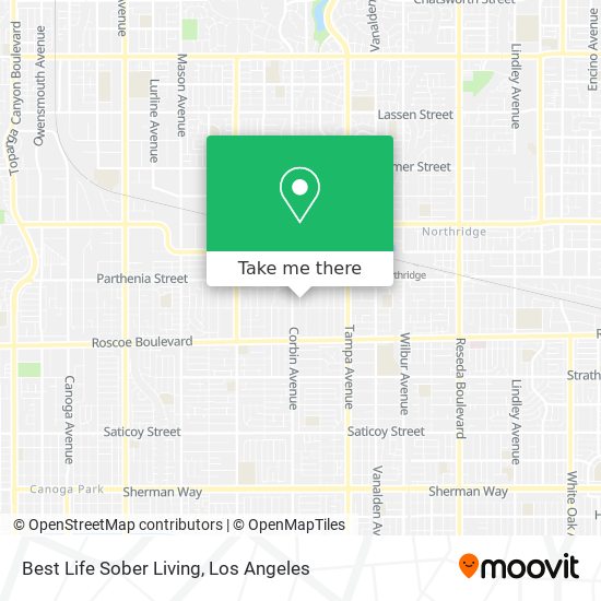 Best Life Sober Living map