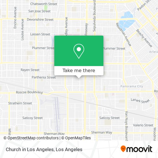 Mapa de Church in Los Angeles