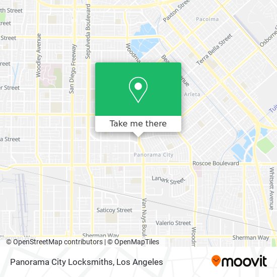 Panorama City Locksmiths map