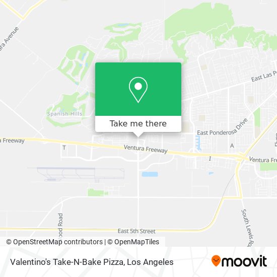 Valentino's Take-N-Bake Pizza map