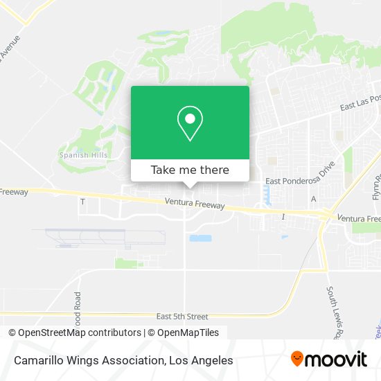 Camarillo Wings Association map