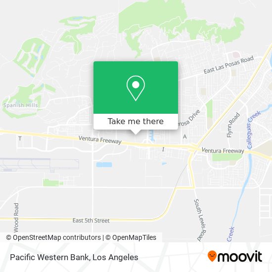 Pacific Western Bank map