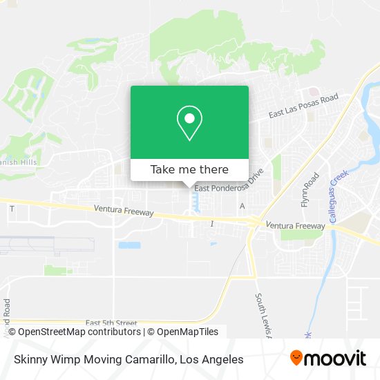 Mapa de Skinny Wimp Moving Camarillo