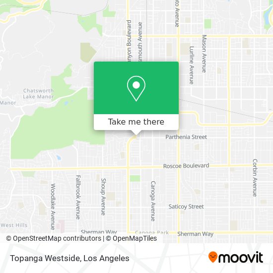 Topanga Westside map