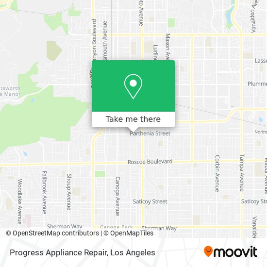 Progress Appliance Repair map