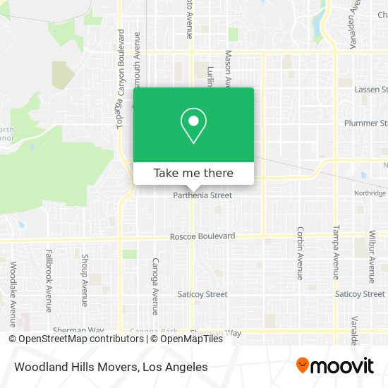 Mapa de Woodland Hills Movers