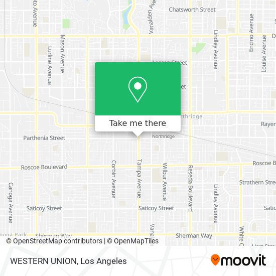 WESTERN UNION map