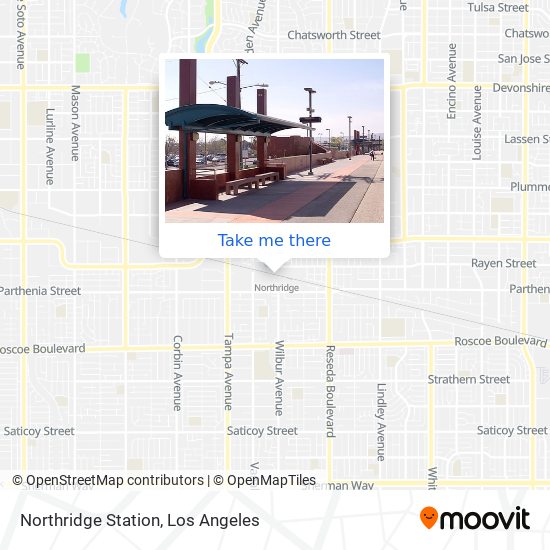 Northridge Station map
