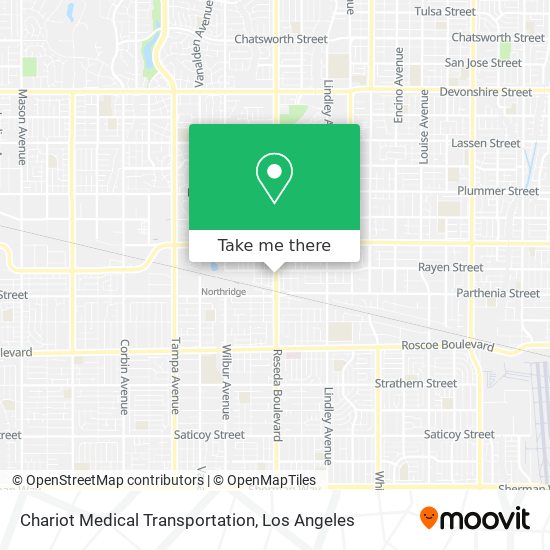 Chariot Medical Transportation map